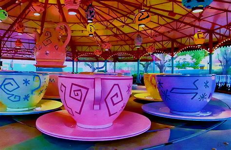 Mad Tea Party Disney Park Print Magic Kingdom Walt Disney World Wall Art Disney Decor Mixed ...