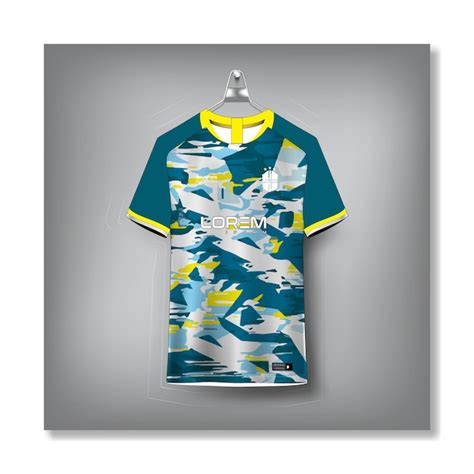 Premium Vector | Vector soccer jersey sport shirt design template