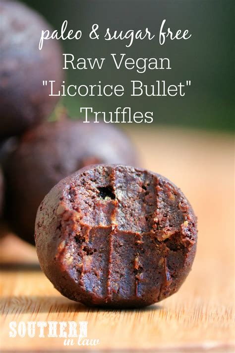 Recipe: Raw Licorice Bullet Truffles | Liquorice recipes, Gluten free licorice, Food processor ...