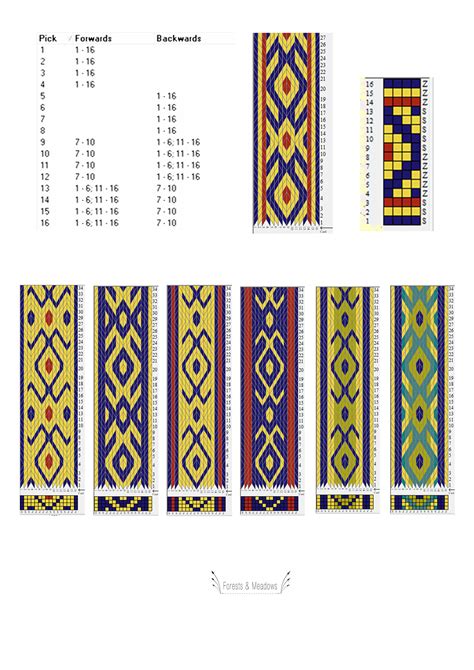 Free Tablet Weaving Patterns