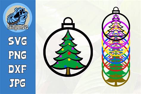 Christmas Tree Ornament SVG - Xmas Tree Ornament SVG