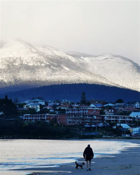 Hobart wakes to low-altitude snow as 'vigorous cold front' hits Tasmania - ABC News