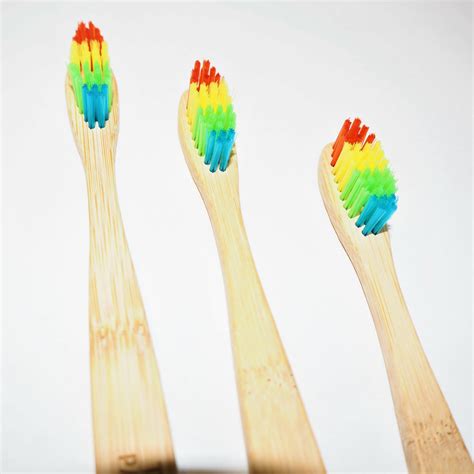 Children's Rainbow Bamboo Toothbrush | The Conscious Parent