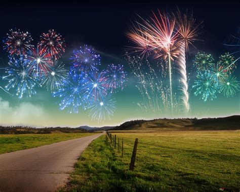 New Year Fireworks HD wallpaper download