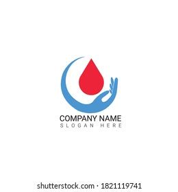 Blood Donate Logo Design Vector Stock Vector (Royalty Free) 1821119741 ...