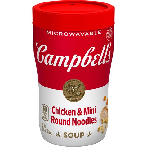 Campbell's Sipping Soup, Chicken & Mini Round Noodle Soup, 10.75 Oz Microwavable Cup | Pick Up ...