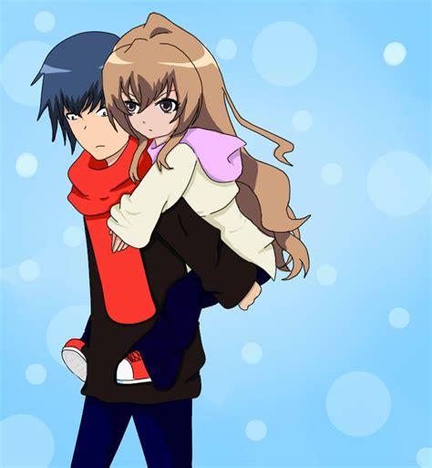 Toradora. Taiga and ryuuji by BitterHappiness on DeviantArt