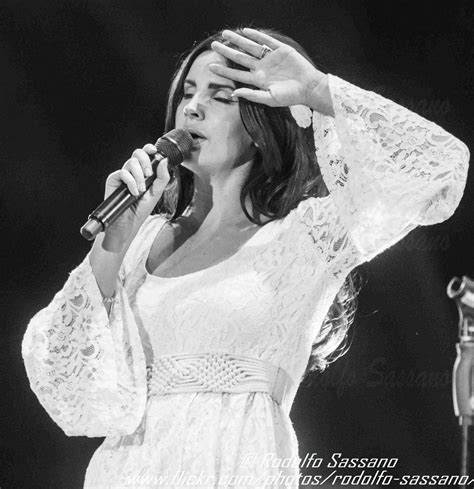 Lana Del Rey performing at the Moon And Stars festival in Locarno ...