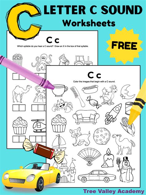 Letter C Sound Worksheets - Tree Valley Academy