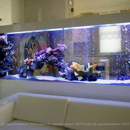 Glamorous And Outclass Wall Aquarium Mounted Decoration Ideas And ...