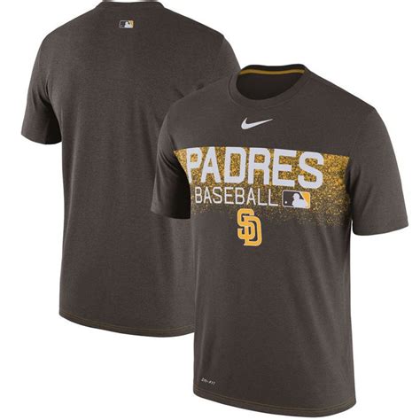 San Diego Padres Nike Authentic Collection Legend Team Issued Performance T-Shirt - Brown | Nike ...