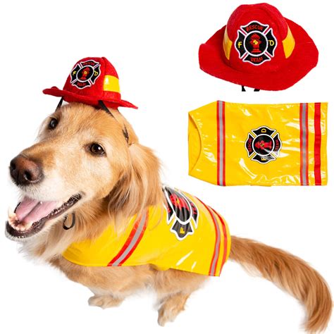 Red Firefighter Dog Costume | ubicaciondepersonas.cdmx.gob.mx