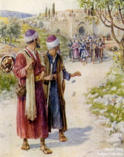 Acts 13 Bible Pictures: Paul with Barnabas on journey