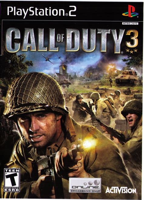 Call of Duty 3 (2006) PlayStation 2 box cover art - MobyGames