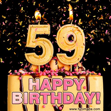 Happy 59th Birthday Animated GIFs | Funimada.com