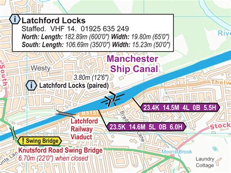 √ Manchester Ship Canal Railway Map