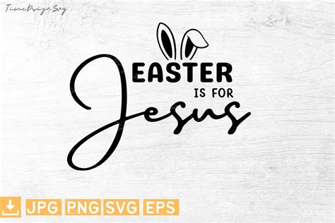 Easter is for Jesus Graphic by TiMeCraftshop · Creative Fabrica