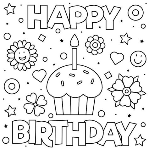 Happy Birthday Free Printable Coloring Pages - life is so precious ...