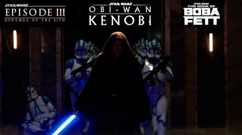 Order 66 at Jedi Temple: Extended Cut with ROTS / Obi Wan Kenobi / Book of Boba Fett - YouTube