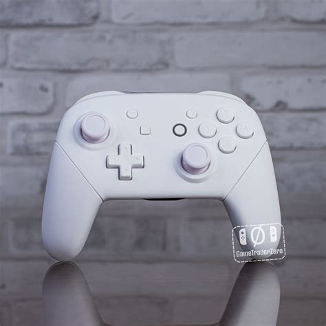 Nintendo Switch Pro Controller White on White Mod Minimalistic Control ...