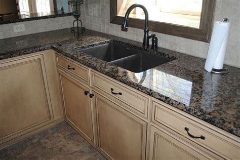 Baltic Brown Granite Kitchen Countertops with Light Color Kitchen ...