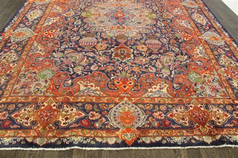 TRADITIONAL PERSIAN HANDMADE Wool 9.8 X 12.5 RUGS ORIENTAL RUG CARPET | eBay