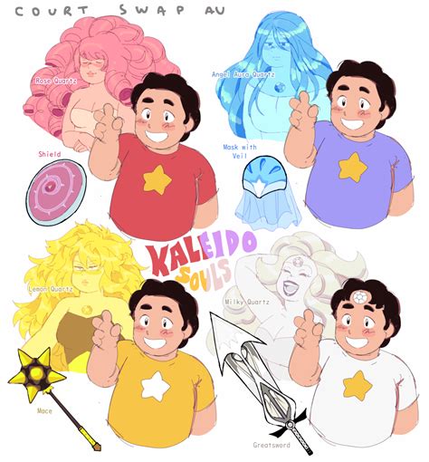 KALEIDOSOULS — my take on a diamond or court swap au. steven and...