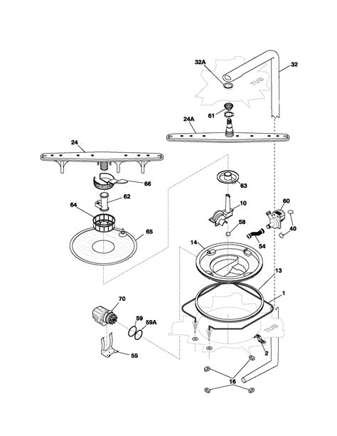 Frigidaire: Frigidaire Dishwasher Parts Diagram