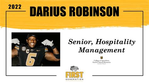 First-Generation Student Spotlight: Darius Robinson // College of Agriculture, Food and Natural ...