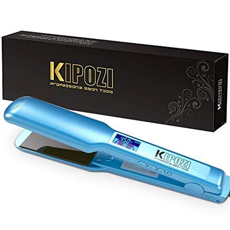 KIPOZI Pro 1.75 Inch Wide Hair Straightener, Nano Titanium Flat Iron ...