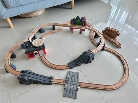 Wooden train track, Hobbies & Toys, Toys & Games on Carousell