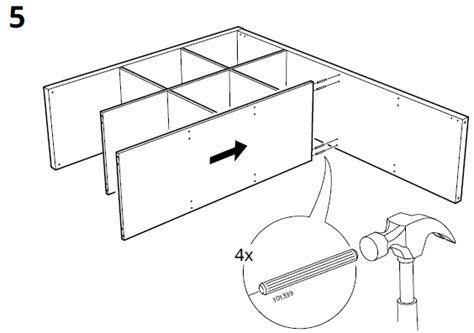 IKEA KALLAX Shelving Unit white 112x147cm Instruction Manual