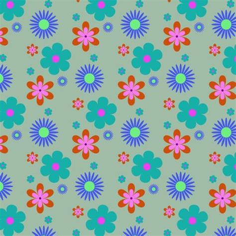 bright floral shape pattern 682201 Vector Art at Vecteezy