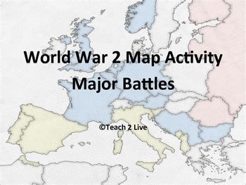 Wwii Battles Map Global