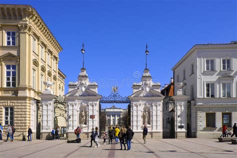 Warsaw, Poland - Warsaw University Main Campus - Historic Main Gate at ...