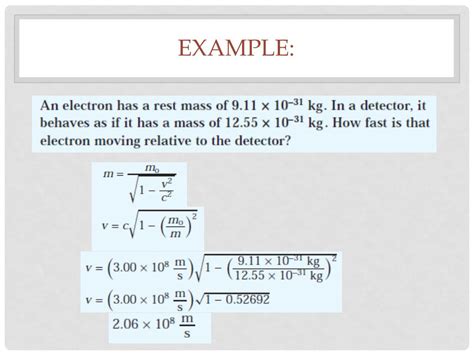 PPT - Relativistic Mass and Energy PowerPoint Presentation, free download - ID:3718977