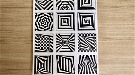 Simple Optical Illusion Patterns