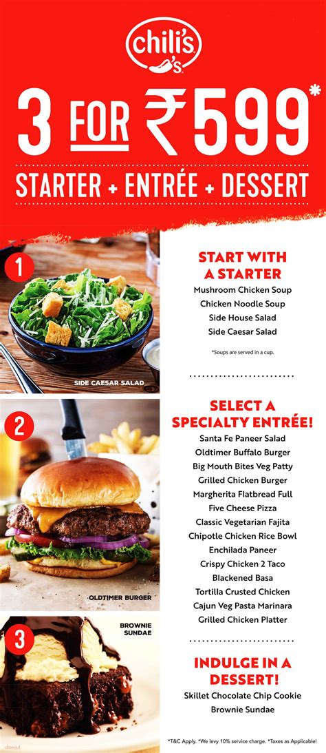 Menu of Chili's American Grill and Bar, Tagore Garden, Delhi | Dineout ...