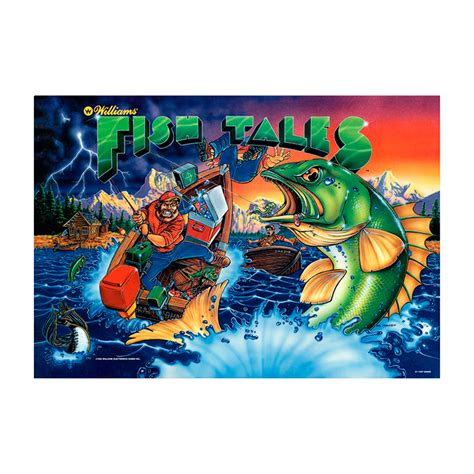 Fish Tales 122 x 81 cm Large Poster • Ministry of Pinball