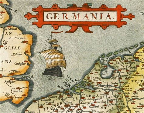 Old Map of Germany 1595 Vintage Map Wall Map Print - VINTAGE MAPS AND PRINTS