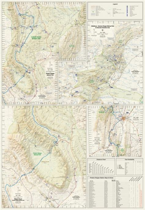 Flinders Ranges Map - South Australia - Carto Graphics