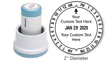 Xstamper N78 Xpedater 12-Hour Date & Time Stamp | Rubber Stamp Champ