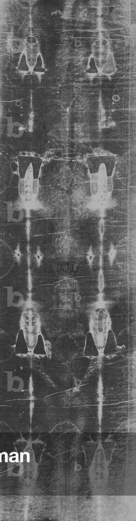 Image of The Shroud of Turin, Negative (b/w photo)