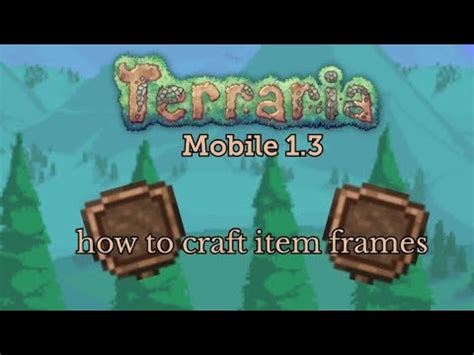 How to make item frames in Terraria! - YouTube