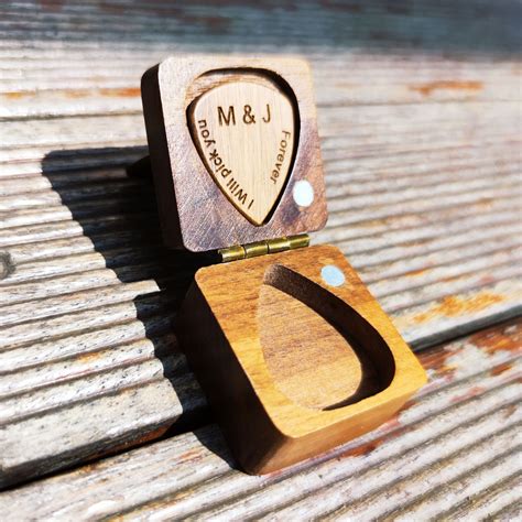 Personalized Wooden Guitar Picks Box Custom Guitar Pick Case - Etsy UK