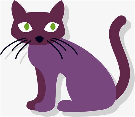 Purple Cat Clipart | Free download on ClipArtMag