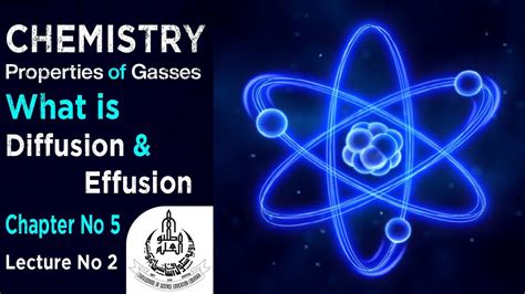 what is diffusion and effusion | properties of gasses | Chemistry | 9th class | Ch No 5 | Lec No ...