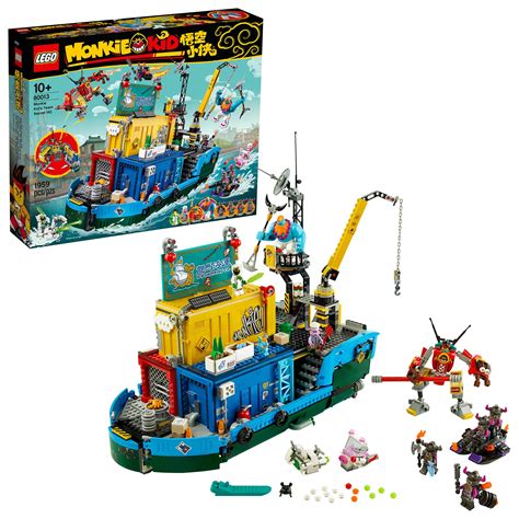 Amazon.com: LEGO Monkie Kid: Monkie Kid’s Team Secret HQ 80013 Building ...