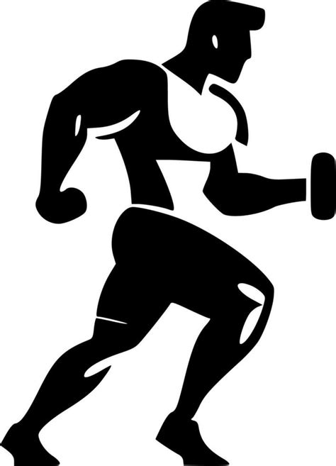 Fitness - Black and White Isolated Icon - Vector illustration 24162032 ...