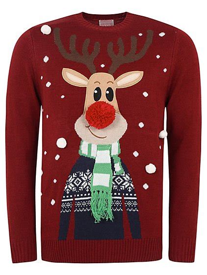 Reindeer Christmas Jumper | Men | George